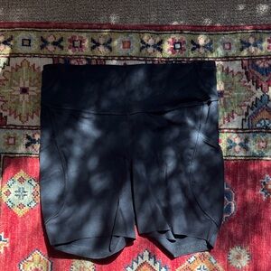 lululemon athletica Fast & Free Black Bike Shorts.  Size 12